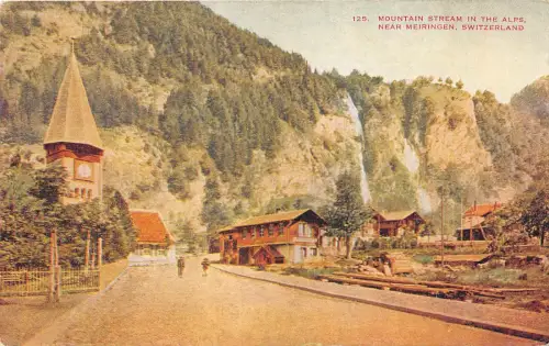 B4915 Meiringen Gebirgsbach Front/Back Scan
