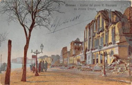 BF35324 messina rpvine del corso v emanuele du piazza italy front/back scan