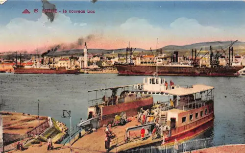 BF35836 bizerte le nouveau bac Schiff Tunesien Front/Back Scan