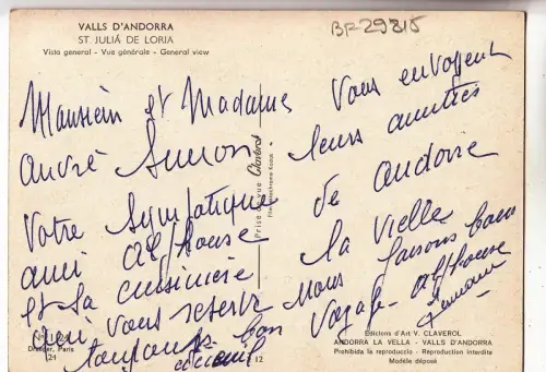 BF29815 st julia de loria vista generale valls d andorra front/back image