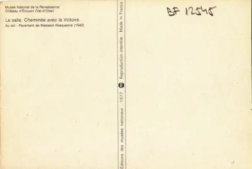 BF12545 chateau d ecouen val d oise musee national de la france front/back image