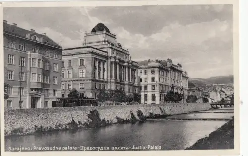 B78798 sarajevo pravosudna palata bosnia scan front/back image