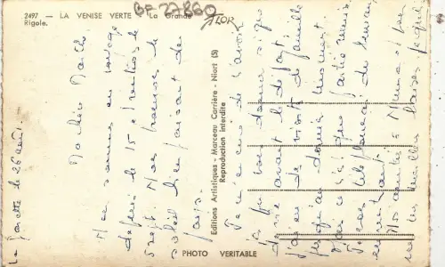 BF27860 la venise verte la grande rigole france front/back image