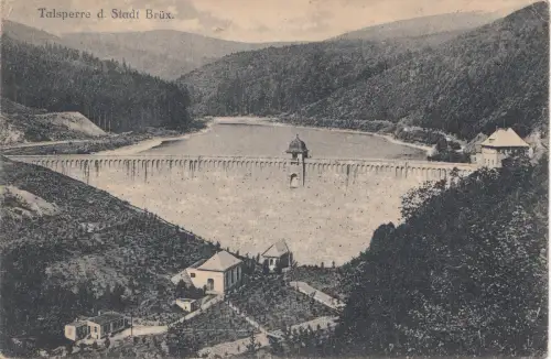 B80380 talsperre d stadt brux most czech republic front/back image