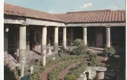 BF23556 pompei scavi casa degli amorini dorati italy front/back image