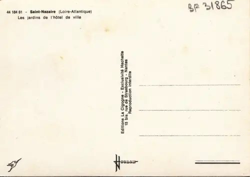 BF31865 saint nazaire l a les jardins de l hotel de vlle france Vorder-/Rückbild