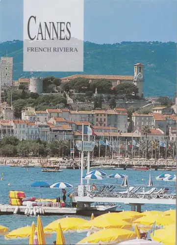 BF21395 cannes le suquet la plage de la croissete france front/back image