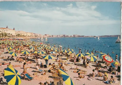BF20861 cannes vue d ensemble des plages france front/back image