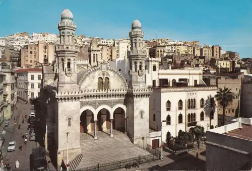 BF18718 alger la blanche moschee ketchapua algeria front/back image