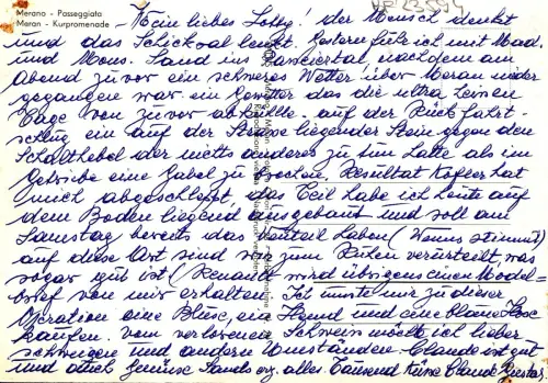 BF23594 Meran Passeggiata Italien Vorder-/Rückbild