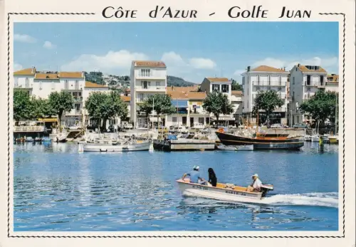 BF19957 golfe juan am le port et la ville france front/back image