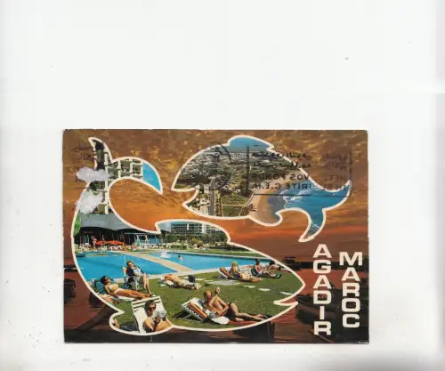 BF27009 Agadir Marokko Front/Back Bild