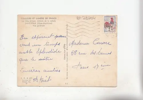 BF28904 saint paul a m vue generale france front/back image