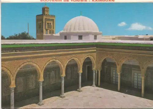 BF26962 Kairouan Moschee Sidi Sahbi Tunesien Front/Back Bild