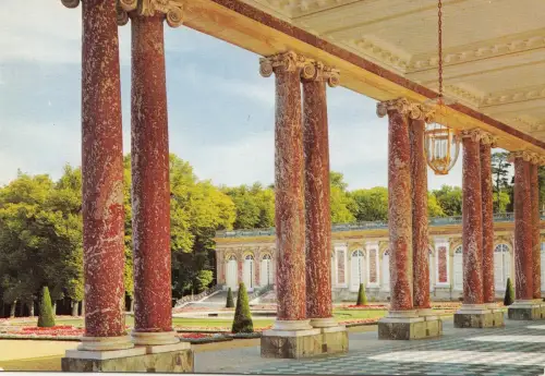 BF15248 le grand trianon le peristyle versailles france front/back image