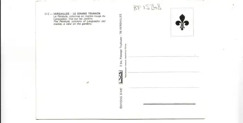 BF15248 le grand trianon le peristyle versailles france front/back image