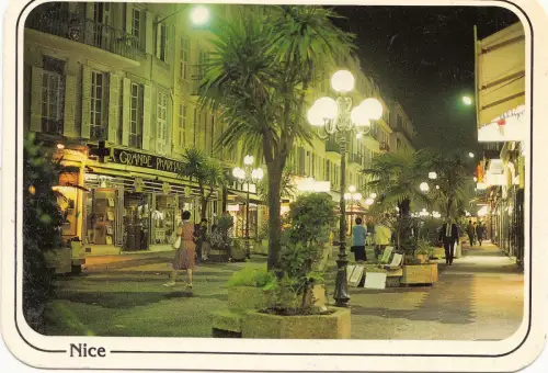 BF16542 schönes la nuit la rue pietonne france Vorder-/Rückbild