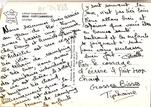 BF24898 port camargue la plage france front/back image