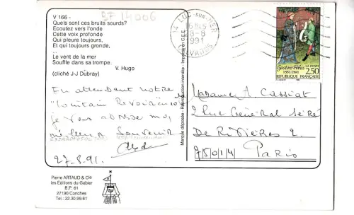 BF14006 Landschaft Meer Frankreich Vorder-/Rückbild