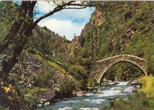BF14182 valls d andorra la massana pont romanic de sant antion front/back image