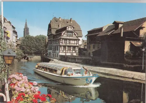 BF25287 Straßburg La Petite France Elsass Schiff Frankreich Vorder-/Rückbild