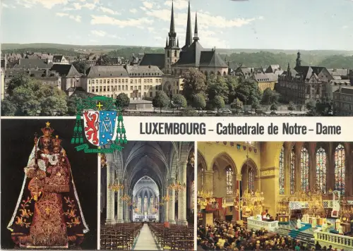 BF29894 multi views cathedrale de notre dame luxembourg front/back image