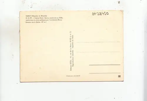 BF28450 nancy meurthe et m l eglise saint epvre front/back image