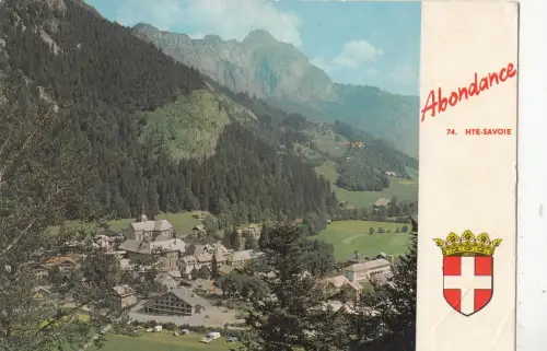 BF24384 abondance h s vue generale et le mont chauffe france front/back image
