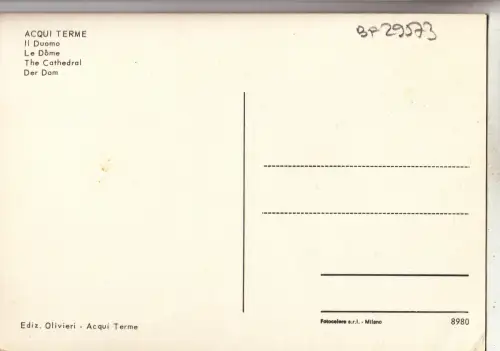 BF29573 acqui terme il duomo italy front/back image