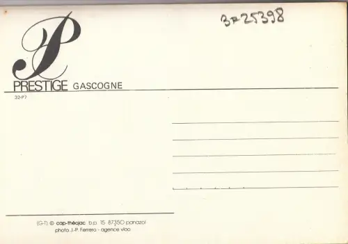 BF25398 Gascogne Frankreich Front/Back Bild