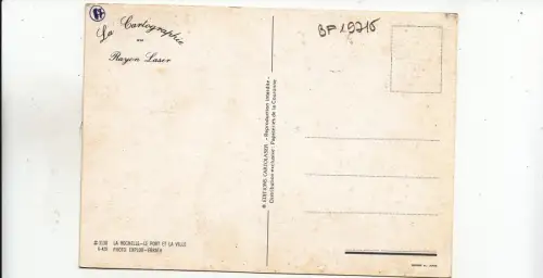 BF19715 la rochelle le port et la ville france front/back image