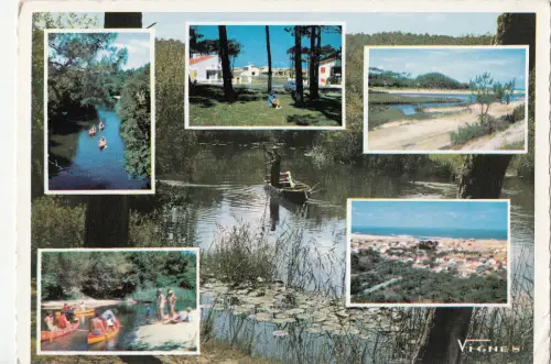 BF25438 nos plages et courants landais france front/back image