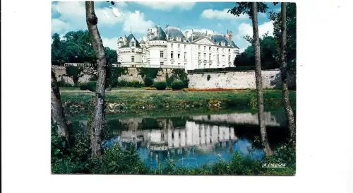 BF13152 chateau du lude facdce louis vue du loir france front/back image