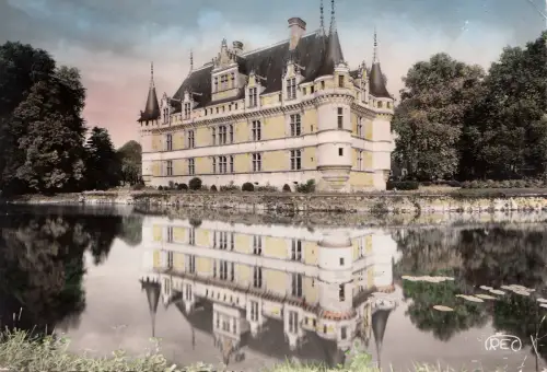 BF13134 azay le rideau i et l le chateau france front/back image