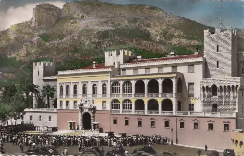 BF26021 monaco le palais du prince et releve de la gar france front/back image