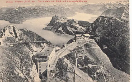 BF16727 die Hotels mit Blick auf vierwaldst pilatus schweizerland Vorder-/Rückbild