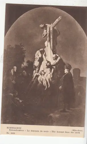 BF18114 der Abstieg vom Kreuz Munc Rembrandt Gemälde Kunst Vorder-/Rückbild