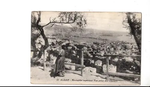 BF11569 mustapha superieur vue prise des ohvie algeria front/back image