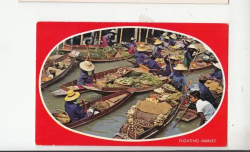BF26895 Central Thailand Floating Market at Damnern Saduak Front/Back Bild
