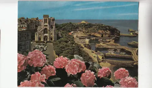 BF28503 biarritz 64 l eglise sainte eugenieport Schiff Frankreich Vorder-/Rückbild