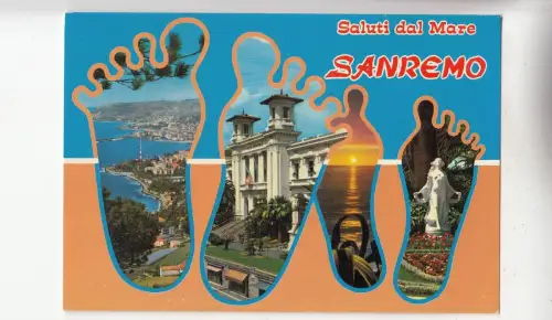 BF29166 sanremo saluti del mare italy front/back image