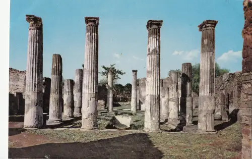 BF23559 casa di ponsa peristilio pompei italy front/back image