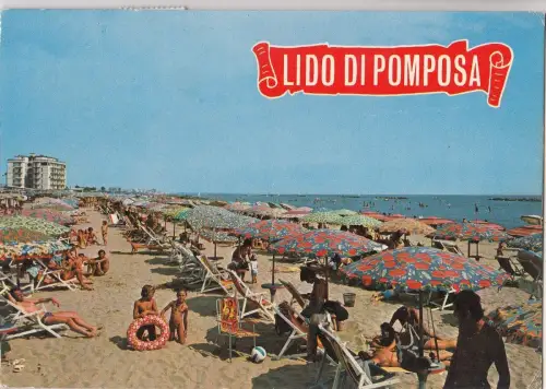 BF23433 lido di pomposa FE la spiaggia italy front/back image