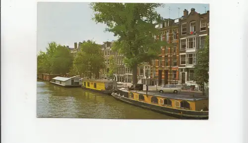 BF29634 prinsengracht met woonboten amsterdam niederlande front/back image