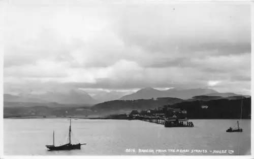 br107989 bangor from the menai straits wales uk richter echtfoto