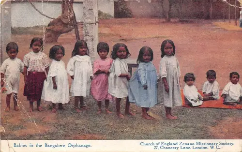 B4937 Bangalore Babys im Waisenhaus Front/Back Scan