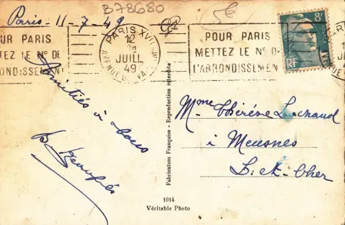 B78680 Katzen Chat Scan Vorder-/Rückseite Bild