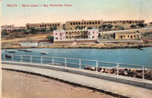 BF35562 malta saint julian s bay pembroke camp front/back scan