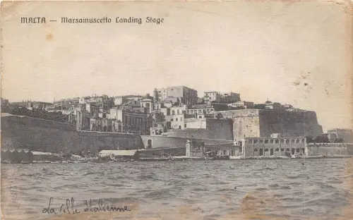 BF35517 Malta Marsamuscetto Landing Stage Front/Back Scan