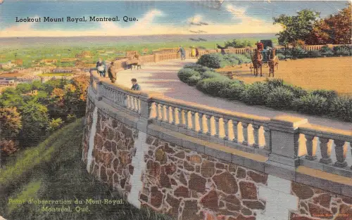 BF35941 Lookout Mount Royal Montreal Quebec Canada Front/Back Scan